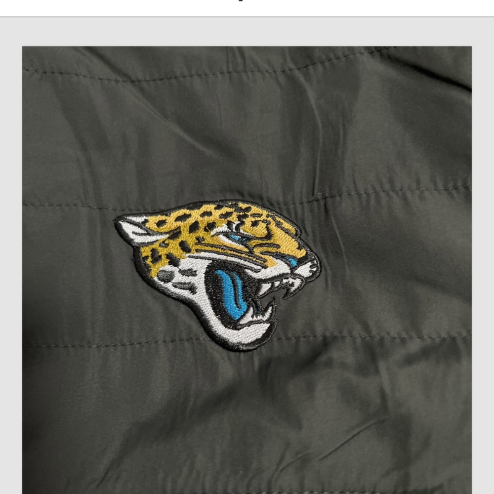 NFL Official Licensed Adult Full Zip Pockets Soft Fleece Jacket Jaguars 2XL & XL - Picture 2 of 9